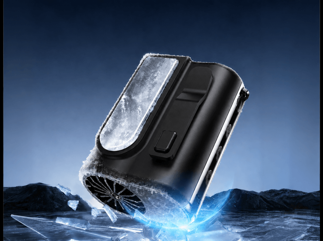 Arctic Clip frozen in a block of ice