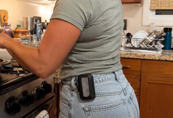 Arctic Clip attached at the waistband