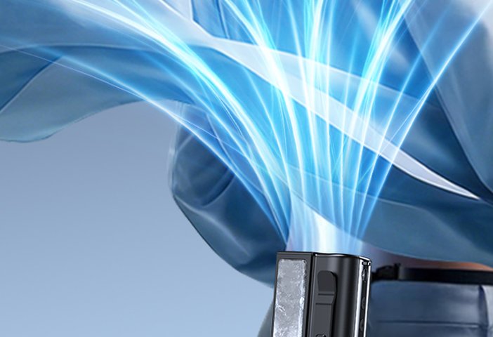 Arctic Clip fan sending cool air upward