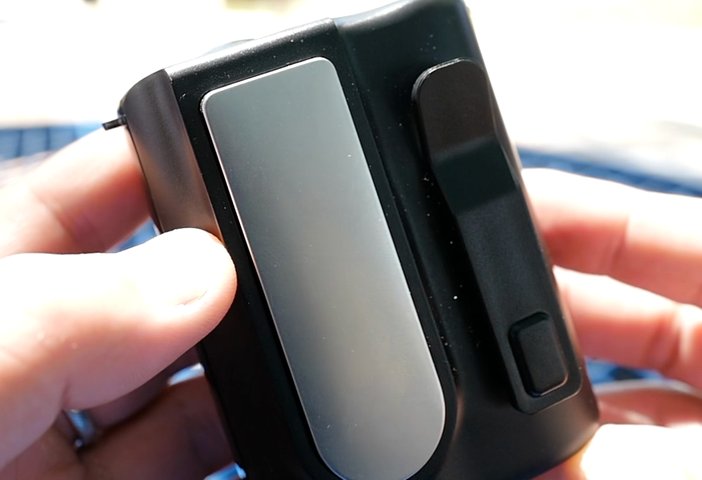 Arctic Clip cooling plate pressed against skin